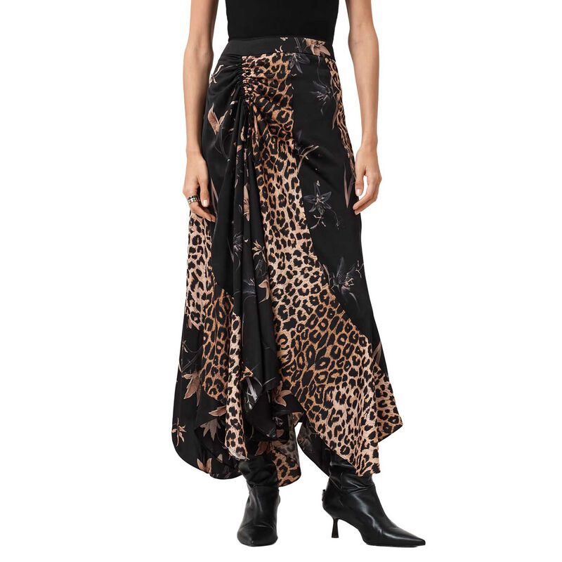 AllSaints Arleen Printed Maxi Skirt image number 0